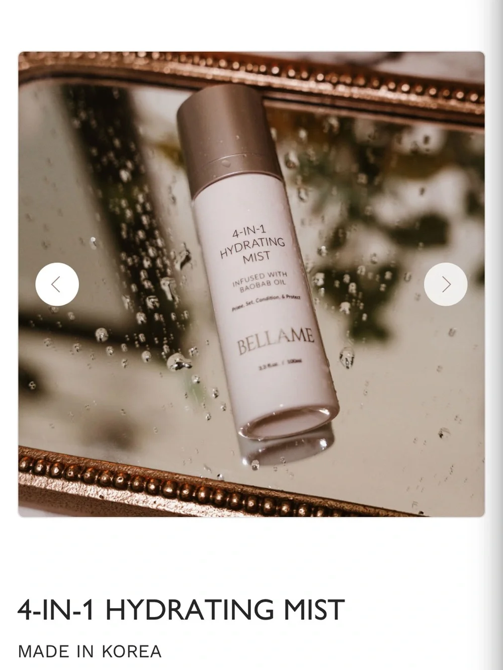 BELLAME BNIB 4-in-1 Hydrating Mist